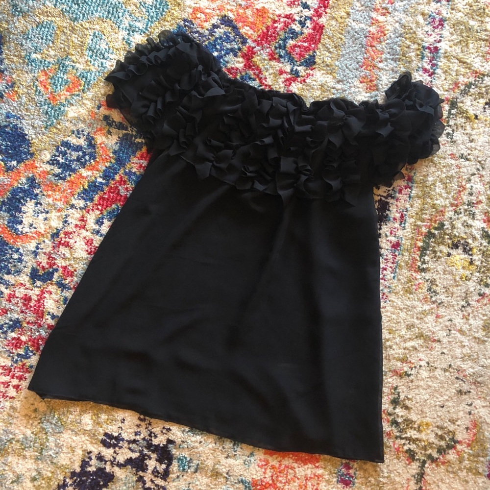 Ruffled Off The Shoulder Top